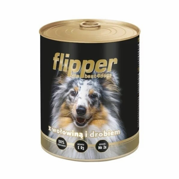 DOLINA NOTECI Flipper s hovězím a drůbežím masem - vlhké ...