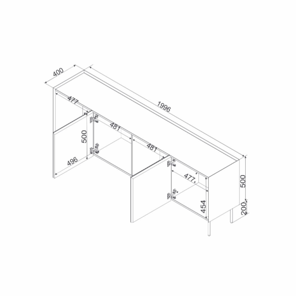 Cama FELLINI 400130 komoda