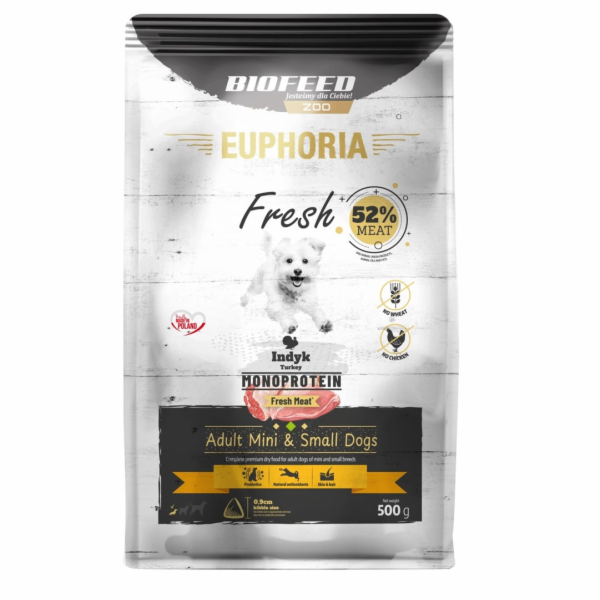 BIOFEED Euphoria Fresh Adult Turkey Monoprotein XS/S - su...