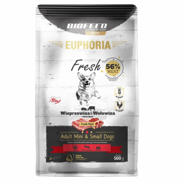 BIOFEED Euphoria Fresh Adult Pork and beef XS/S - suché k...