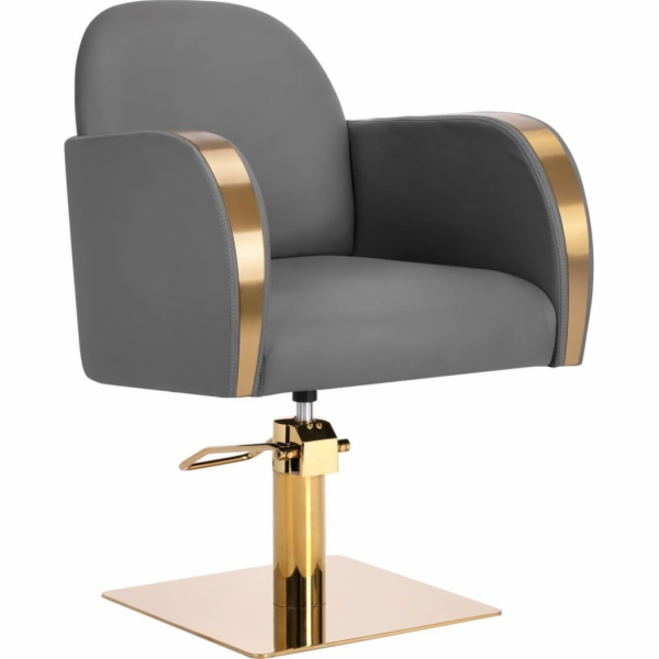 Activeshop Gabbiano kadeřnické křeslo Malaga zlato šedá