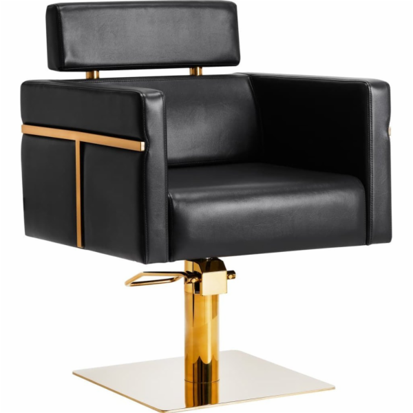 Zlatočerné kadeřnické křeslo Activeshop Gabbiano Toledo