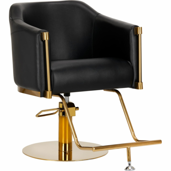 Activeshop Gabbiano Burgos kadeřnické křeslo zlato černá