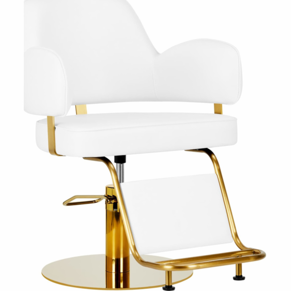 Kadeřnické křeslo Activeshop Gabbiano Linz NQ, bílé zlato