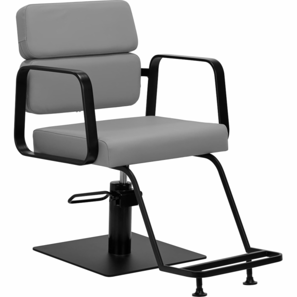 Černé a šedé kadeřnické křeslo Activeshop Gabbiano Porto