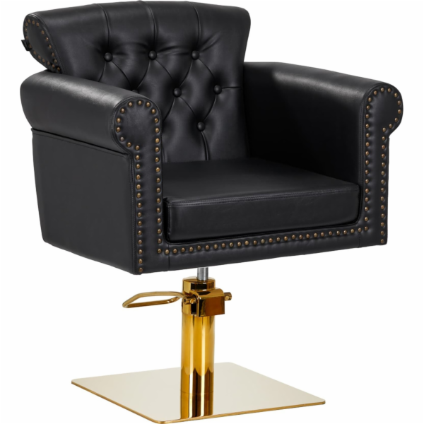 Activeshop Gabbiano kadeřnické křeslo Berlin gold black