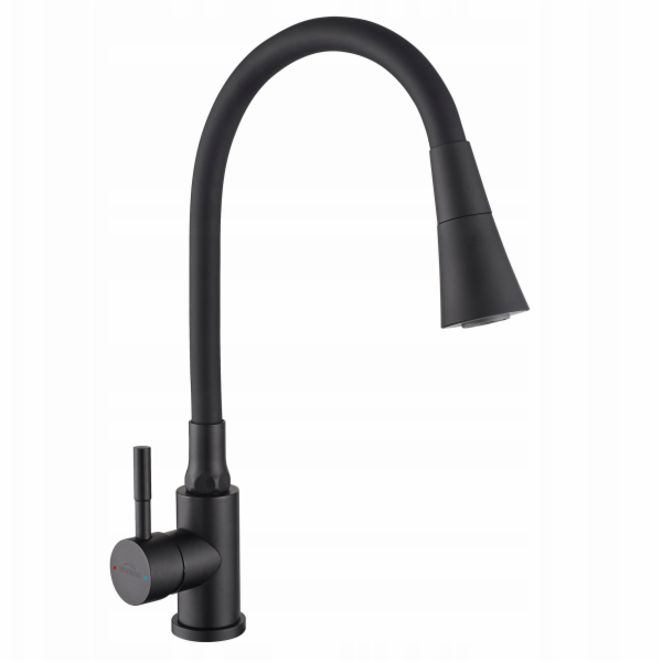 Invena Kuchyňská baterie Gabi, černá BZ-87-004-L