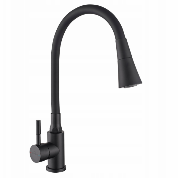 Invena Kuchyňská baterie Gabi, černá BZ-87-004-L
