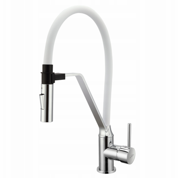 Invena Kuchyňská baterie Terra, stojací, bílá (BZ-54-L02)
