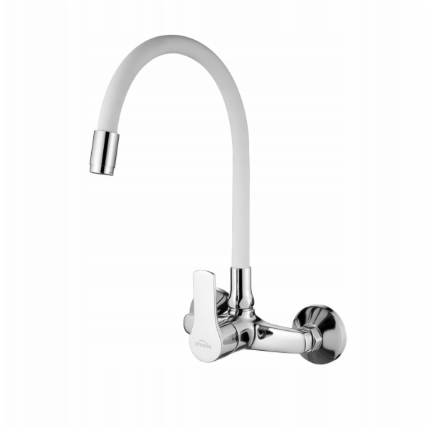 Invena Nástěnná kuchyňská baterie Verso, bílá/chrom BC-82...