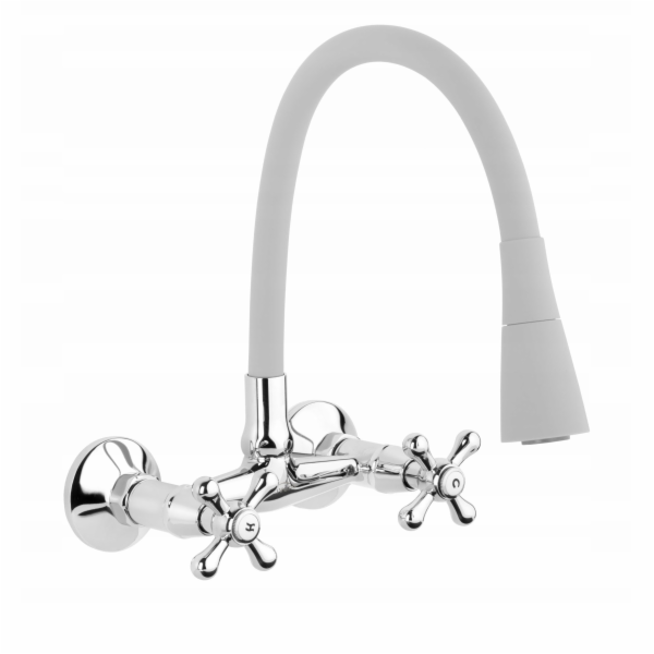 Invena Nástěnná kuchyňská baterie Roma, šedá/chrom BC-24-...