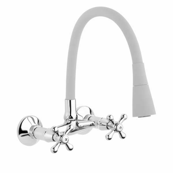 Invena Nástěnná kuchyňská baterie Roma, šedá/chrom BC-24-...