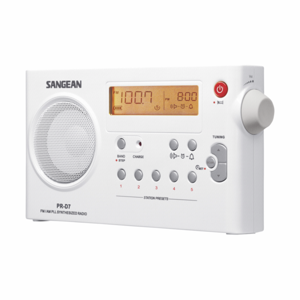Rádio Sangean PR-D 7 bílé