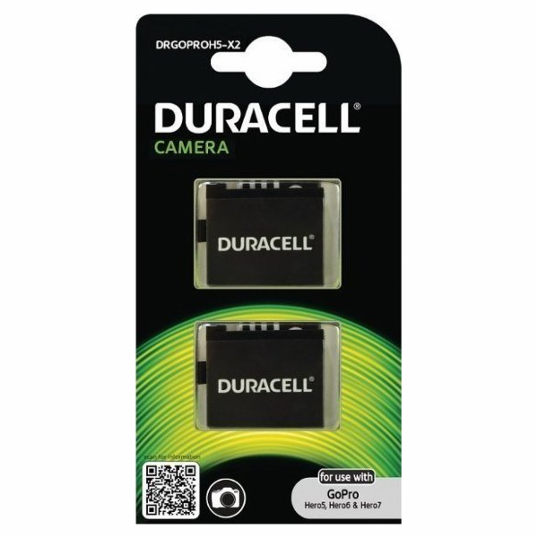 1x2 Duracell Li-Ion aku 1250mAh pro GoPro Hero 5/Hero 6/H...