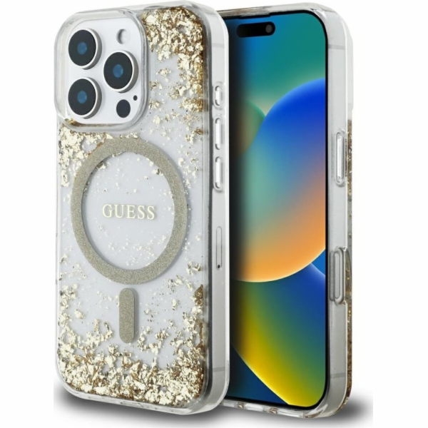 Guess Pouzdro HC Resin Bottom Glitter pro iPhone 16 Pro M...