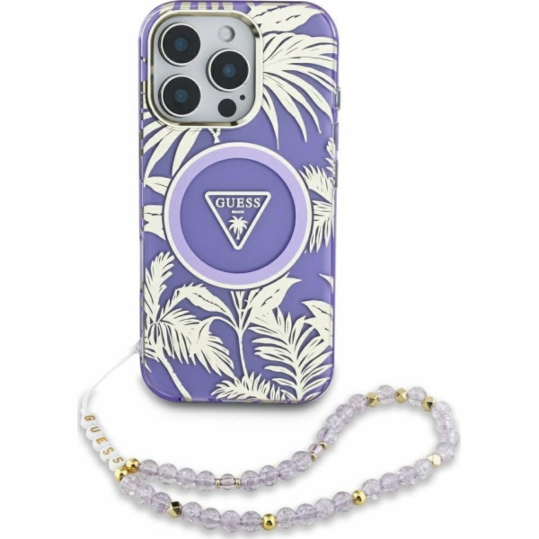 Guess Pouzdro Palm Trees Triangle Pearl Strap MagSafe pro...