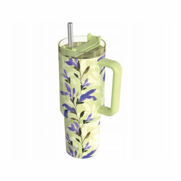 Quokka Stream - Termohrnek z nerezové oceli 1200ml s brčk...