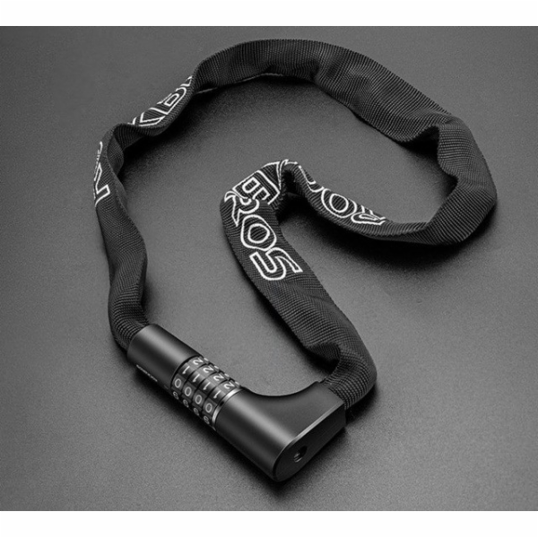 Rockbros Černý cyklistický zámek na číselný kód a klíč, 0...