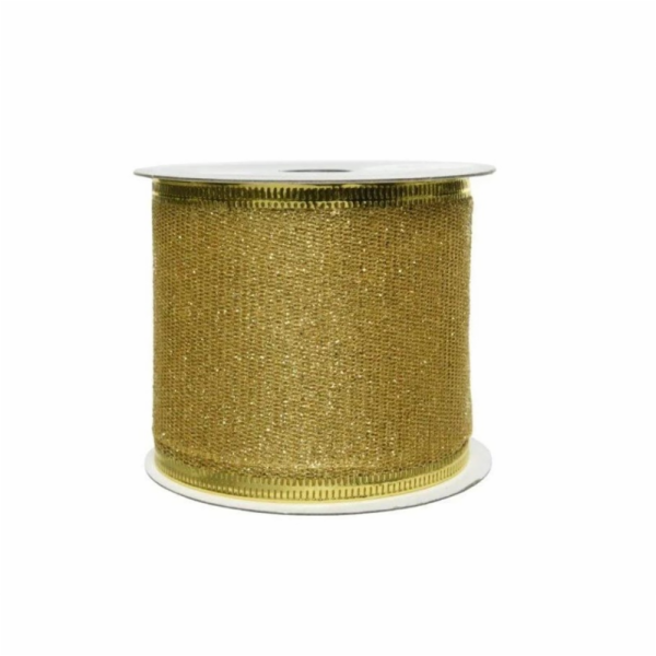 Dárková balicí stuha, zlatá, 2,5 cm x 3200 cm