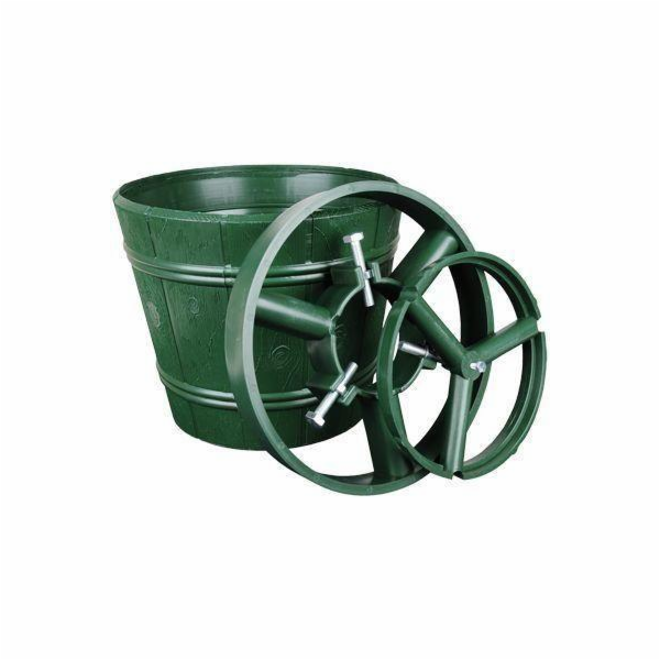 Plastový květináč na vánoční stromeček + 2 kroužky, O29,5 cm