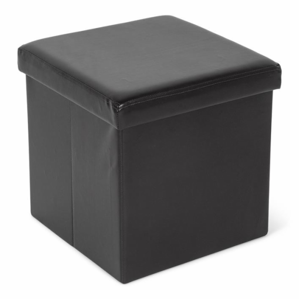 Puf Domoletti 53000010503, černý, 38 cm x 38 cm x 38 cm