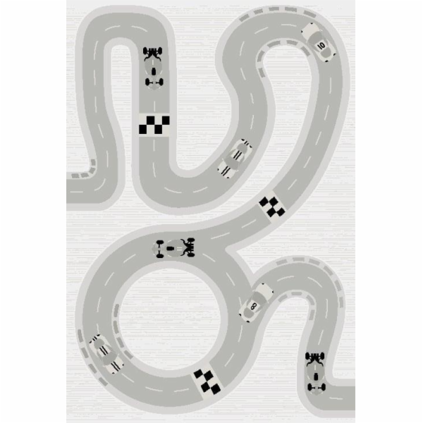 Koberec Domoletti Elio kids 2296 260 bílá/šedá 170 x 120