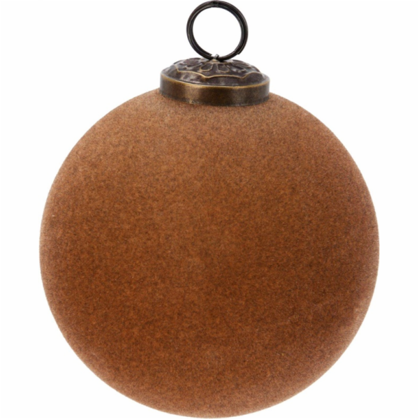 Vánoční hračka na stromeček, hnědá, 10 cm