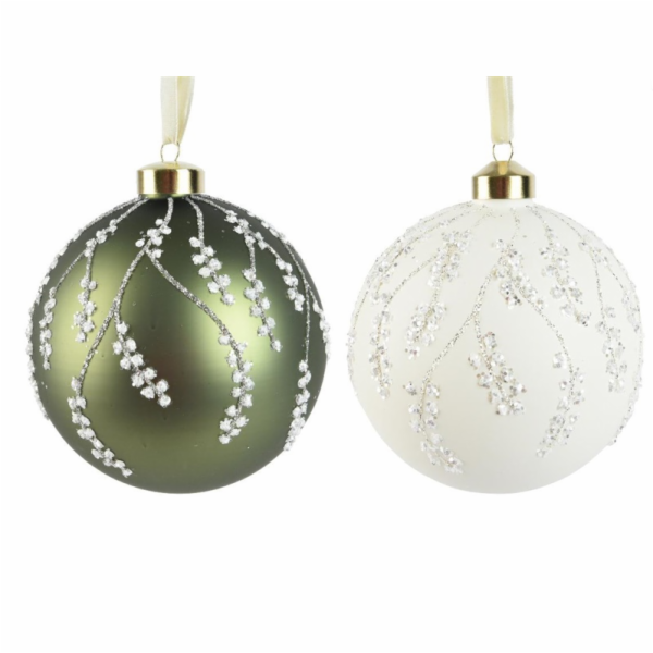 Vánoční hračka Dots, 12 cm, sklo