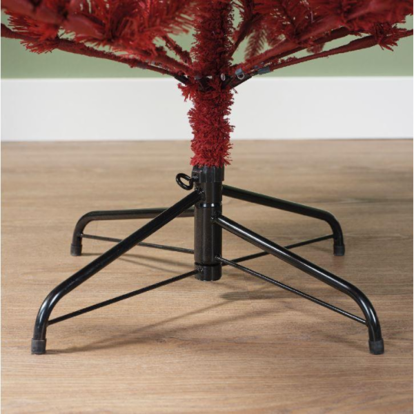 Umělý vánoční stromeček červený, 180 cm