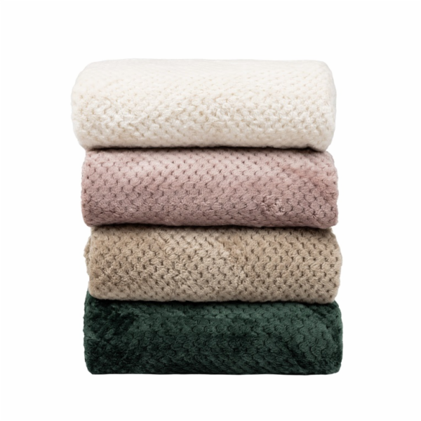 Deka Domoletti WAFFLE, písková, 150 cm x 200 cm