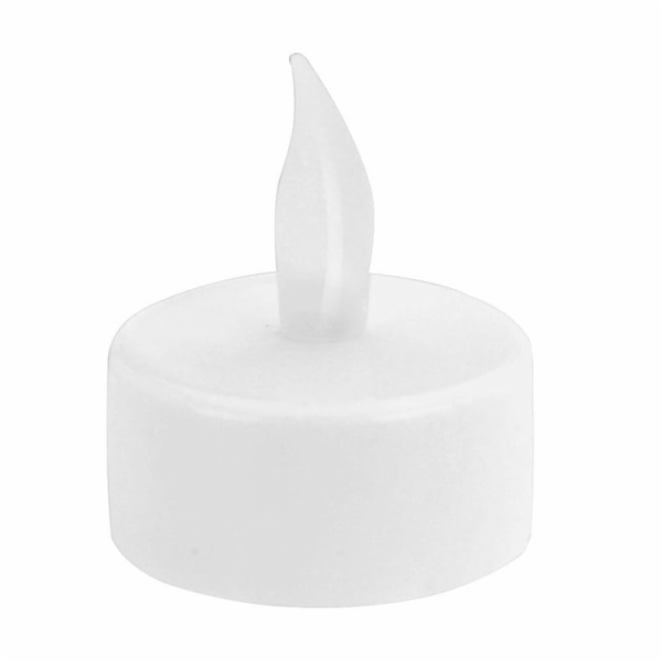 LED čajové svíčky, bílé, 2 ks.