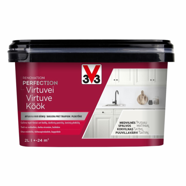 Smaltovaná barva V33 Perfection Kitchen, 2 l, bavlna