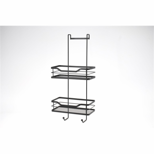 Závěsná polička na sprchové dveře Domoletti, černá