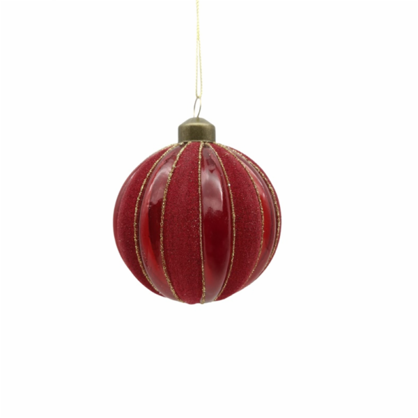 Vánoční hračka na stromeček Christmas Touch, 8 cm, sklo