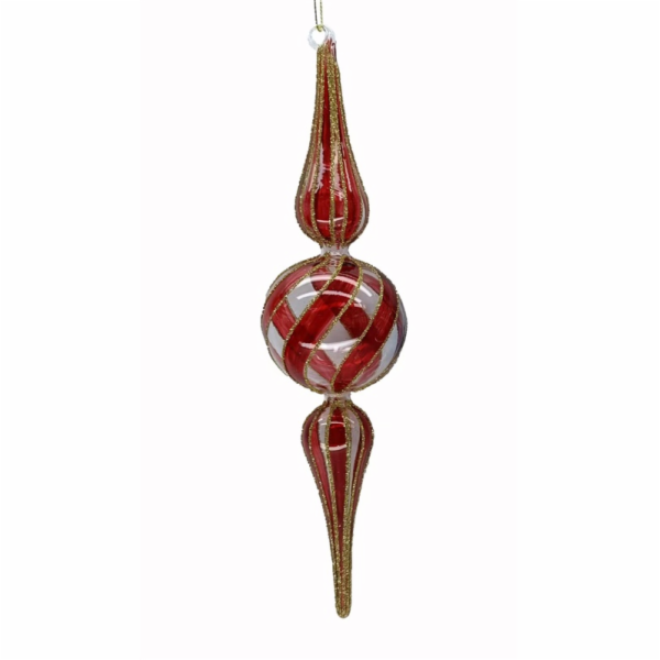 Vánoční hračka na stromeček Christmas Touch, 36 cm, sklo