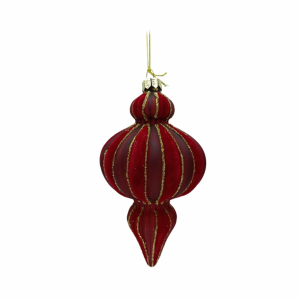 Vánoční hračka na stromeček Christmas Touch, 15,5 cm, sklo