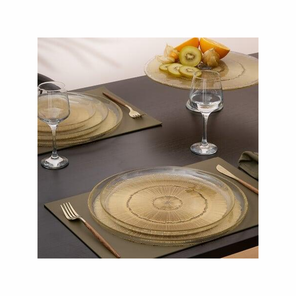 Jídelní talíř, O 28 cm, žlutý