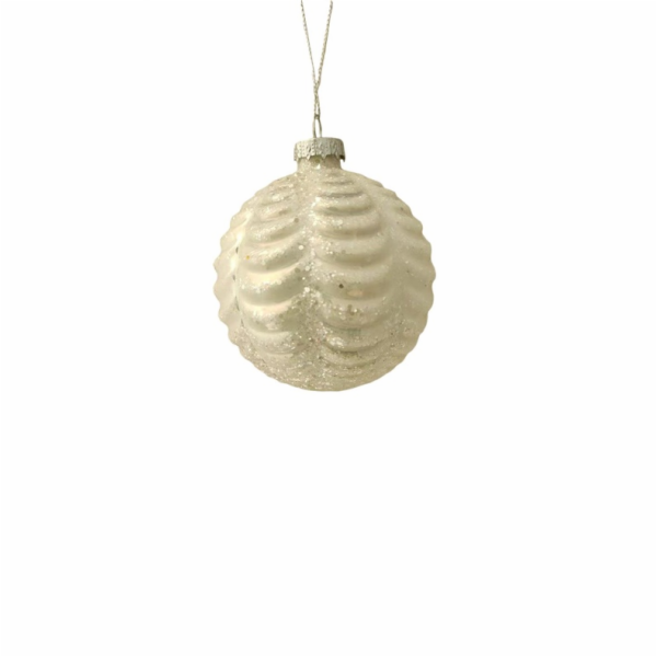 Vánoční hračka na stromeček Christmas Touch, 8 cm, sklo