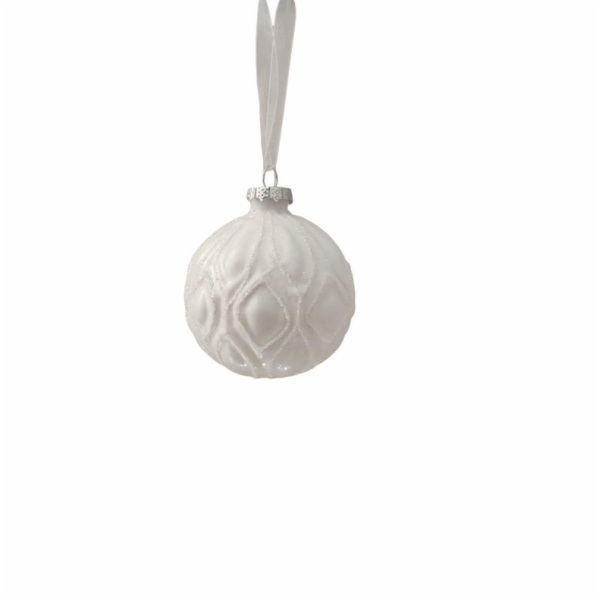 Vánoční hračka na stromeček Christmas Touch, 8 cm, sklo