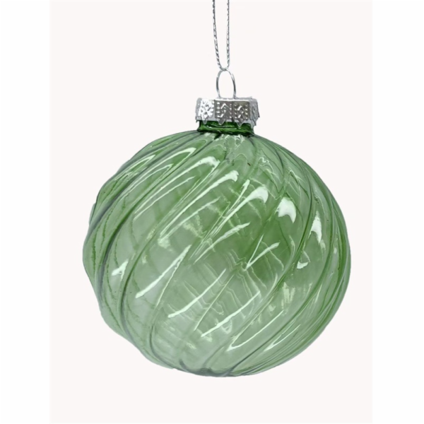 Vánoční hračka na stromeček Christmas Touch, 8 cm, sklo
