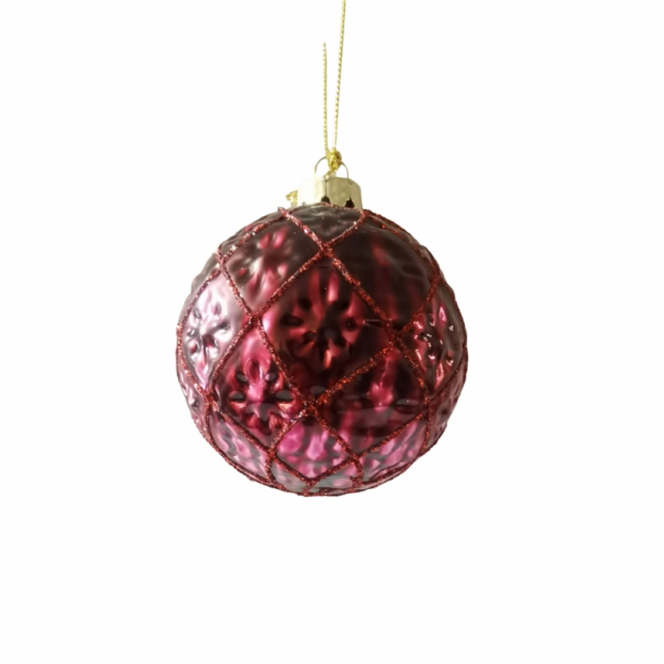 Vánoční hračka na stromeček Christmas Touch, 8 cm, sklo