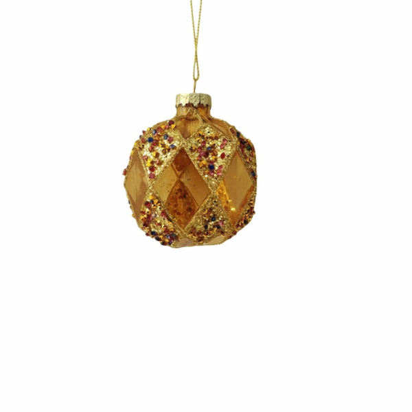 Vánoční hračka na stromeček Christmas Touch, 8 cm, sklo