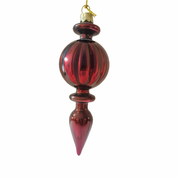 Vánoční hračka na stromeček Christmas Touch, 16 cm, sklo