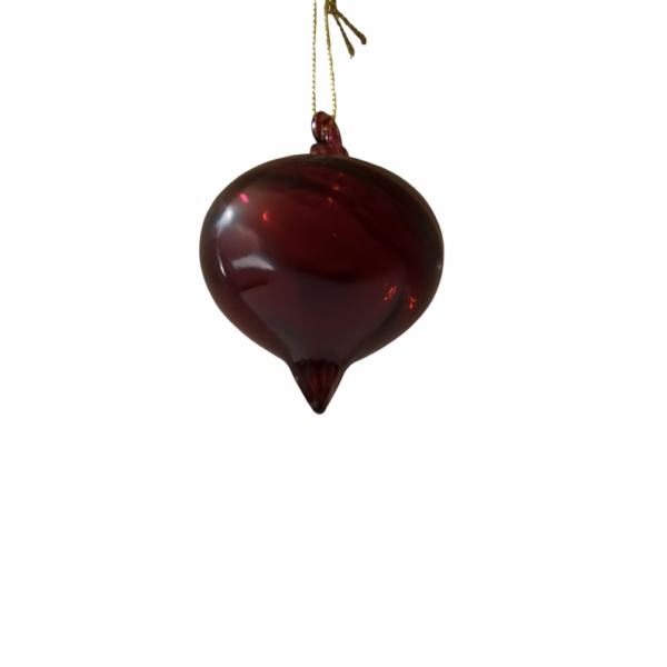 Vánoční hračka na stromeček Christmas Touch, 10 cm, sklo