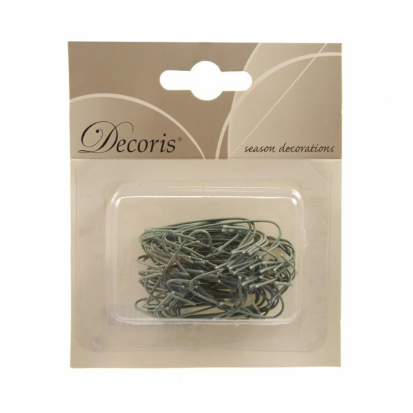 Vánoční háčky na hračky DECORIS 400005, zelené, 75 ks.
