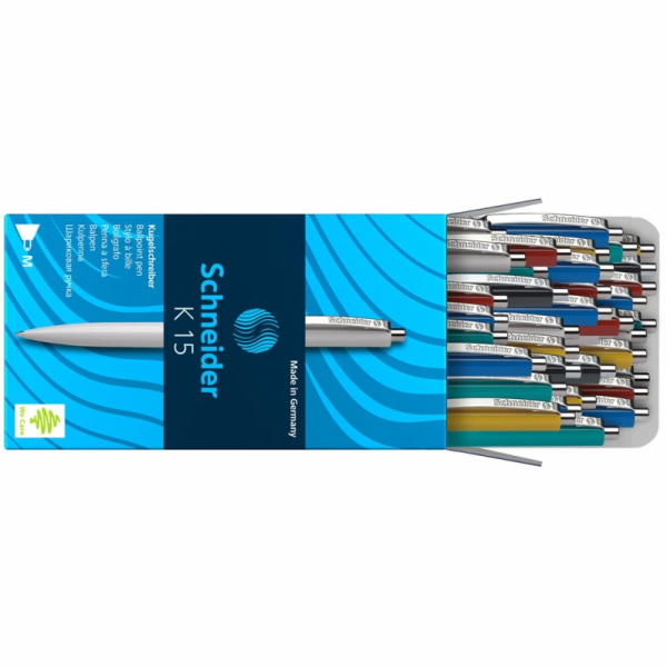 Kuličkové pero Schneider K15, různé barvy, 0,7 mm