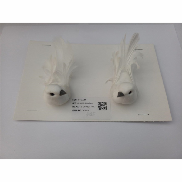 Dekorace, Vánoční ptáček, 9 cm