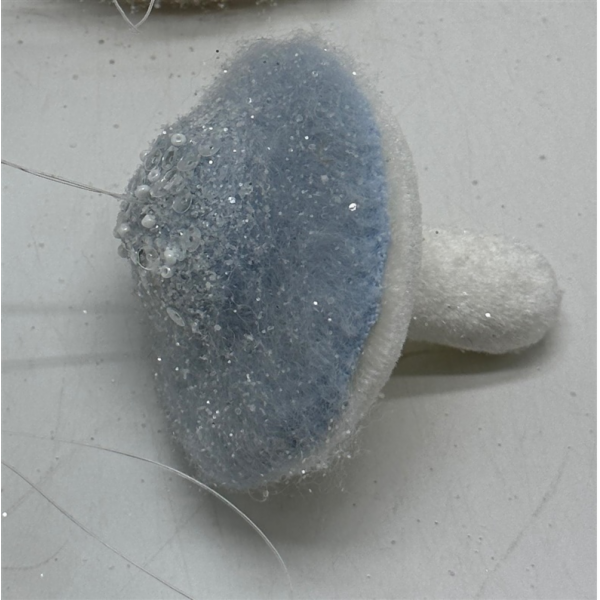 Vánoční hračka na stromeček Vánoční houba, 8 cm