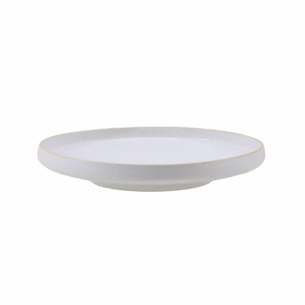 Jídelní talíř Šedý písek, O 26,7 cm, bílý