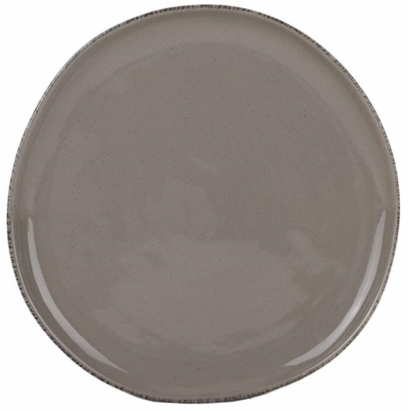 Talíř Sezamové tečky hnědý, O 26,8 cm, hnědý